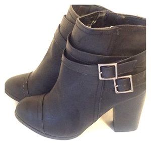 Black Ankle Boots 12W